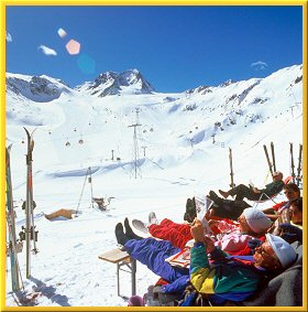South tyrol skiing - hiking